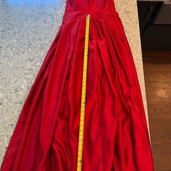 Loralie Original Vintage Elegant Red Dress 5 or 6 Prom Straps - Picture 4 of 11